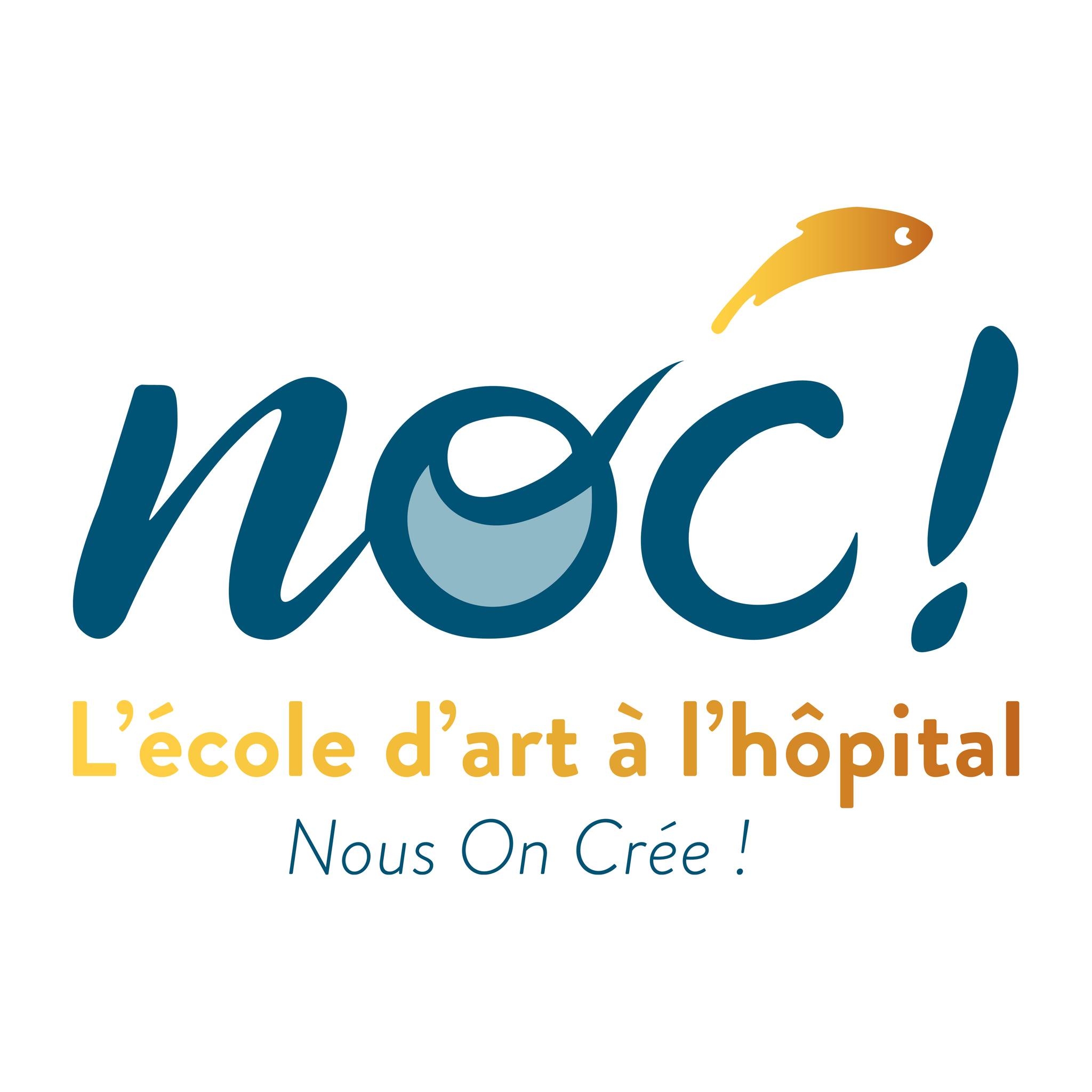 Logo NOC - Nous on crée - Arts plastiques à l'hôpital